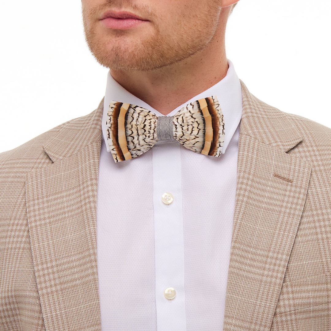 Exuma Bow Tie | Quail & Partridge Feathers