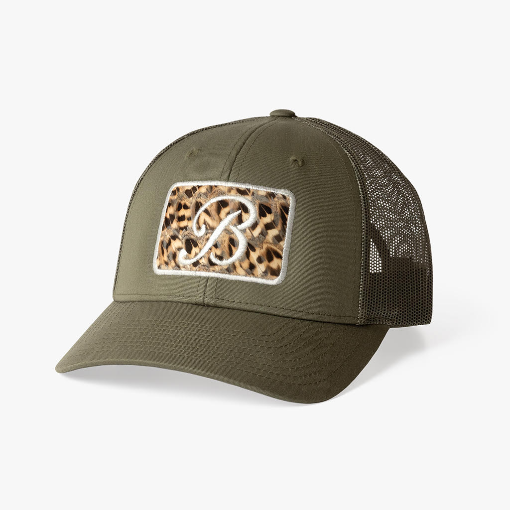 Big Cypress Trucker Hat | Snapback Mesh Cap | Pheasant Feathers
