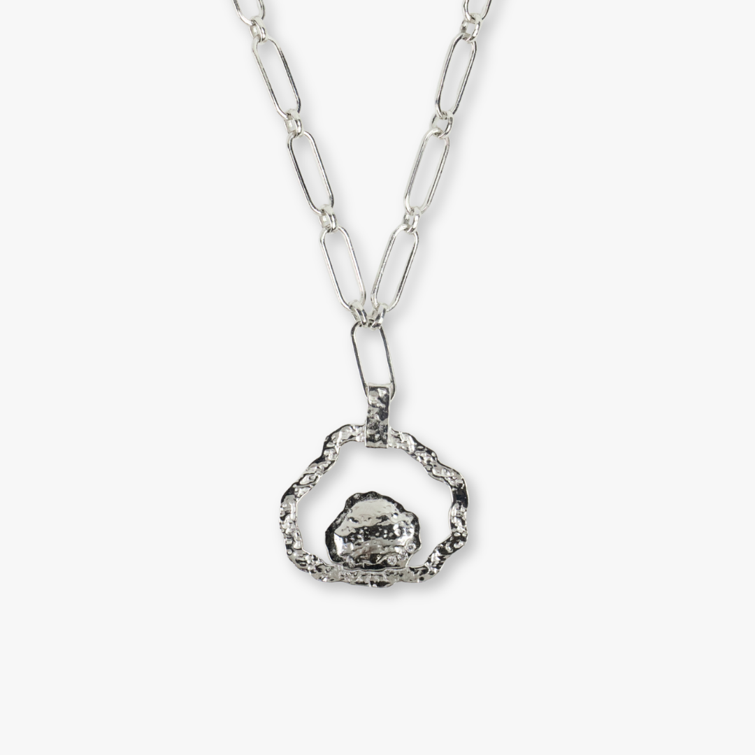 Charlestowne Rhodium Plated Necklace | Signature Silhouette