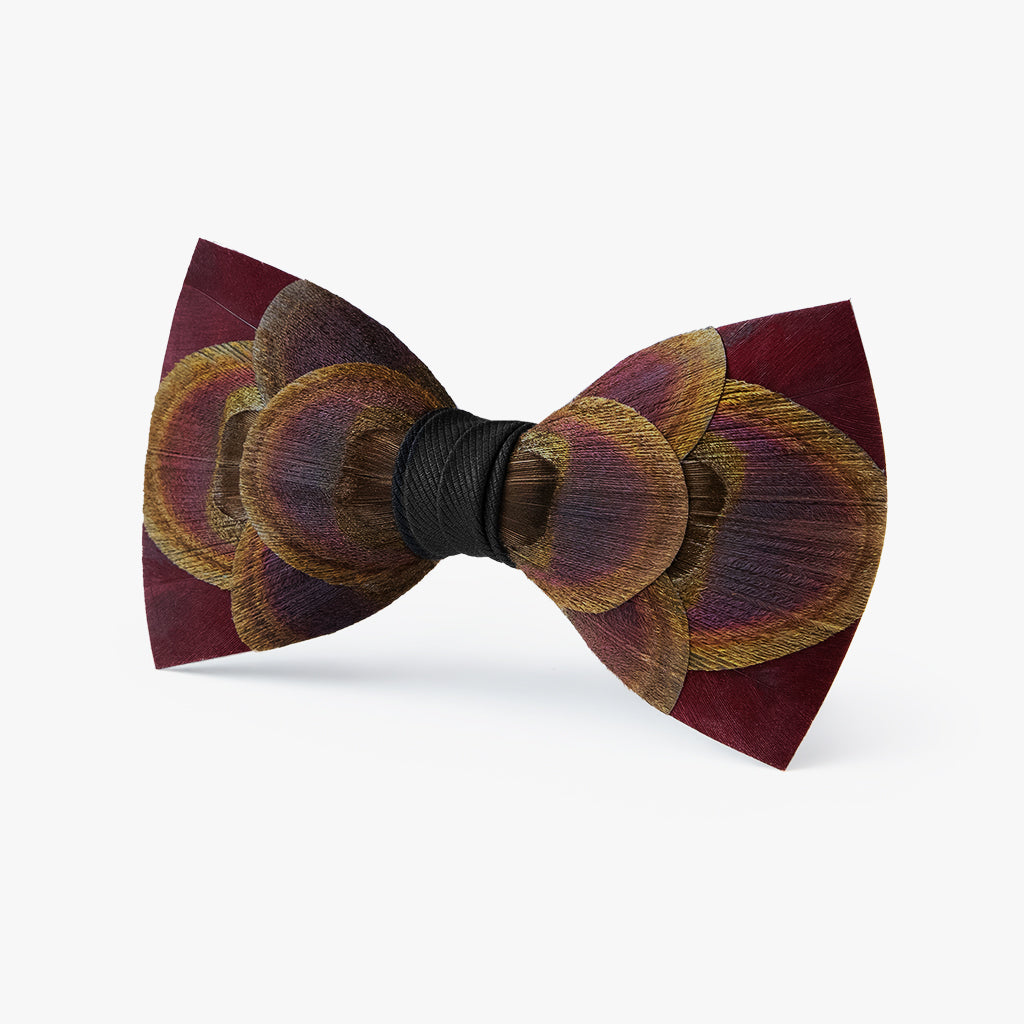 Original Feather Bow Tie in Peacock by Brackish Bow Ties – Country Club Prep