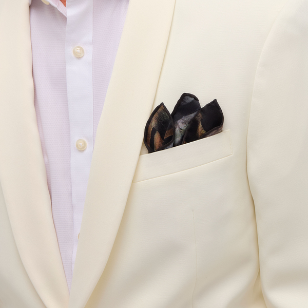 pocket square silk dress Hermitage Silk Pocket Square | Luxury Accessory