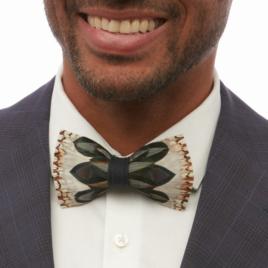 Taupe, Navy Blue, Caramel Brown, & Copper Bow Tie for Men Taupe, Navy Blue, Caramel Brown, & Copper Bow Tie for Men