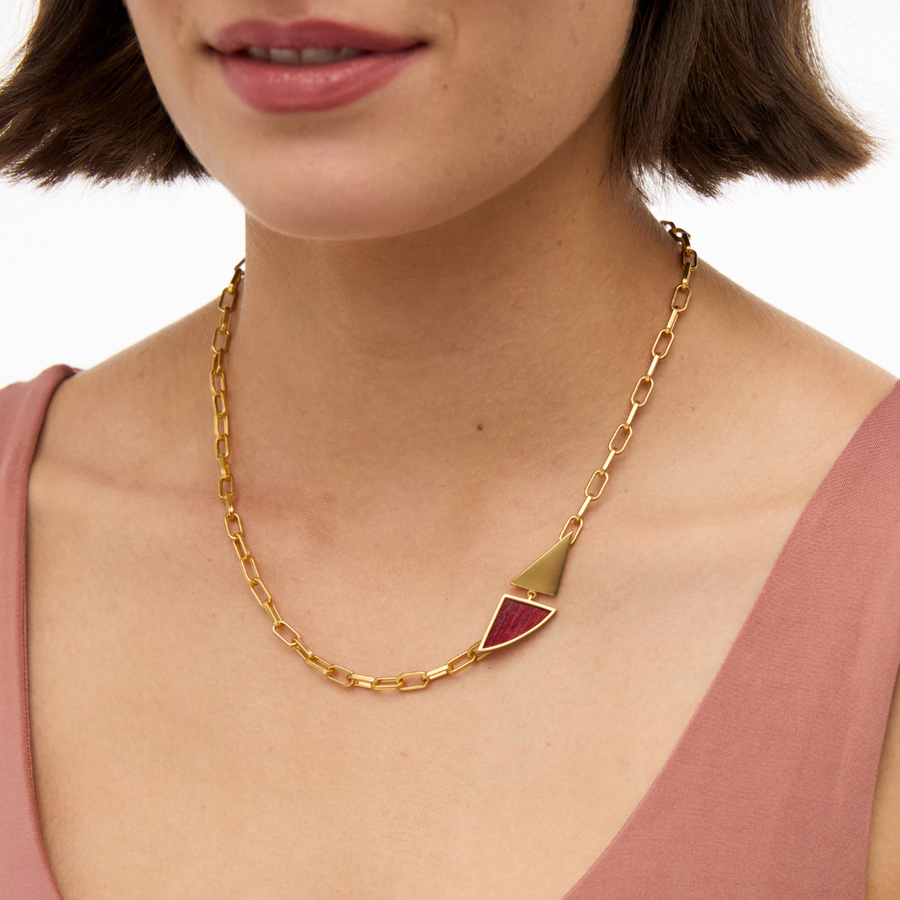 Aurora Triangle Necklace