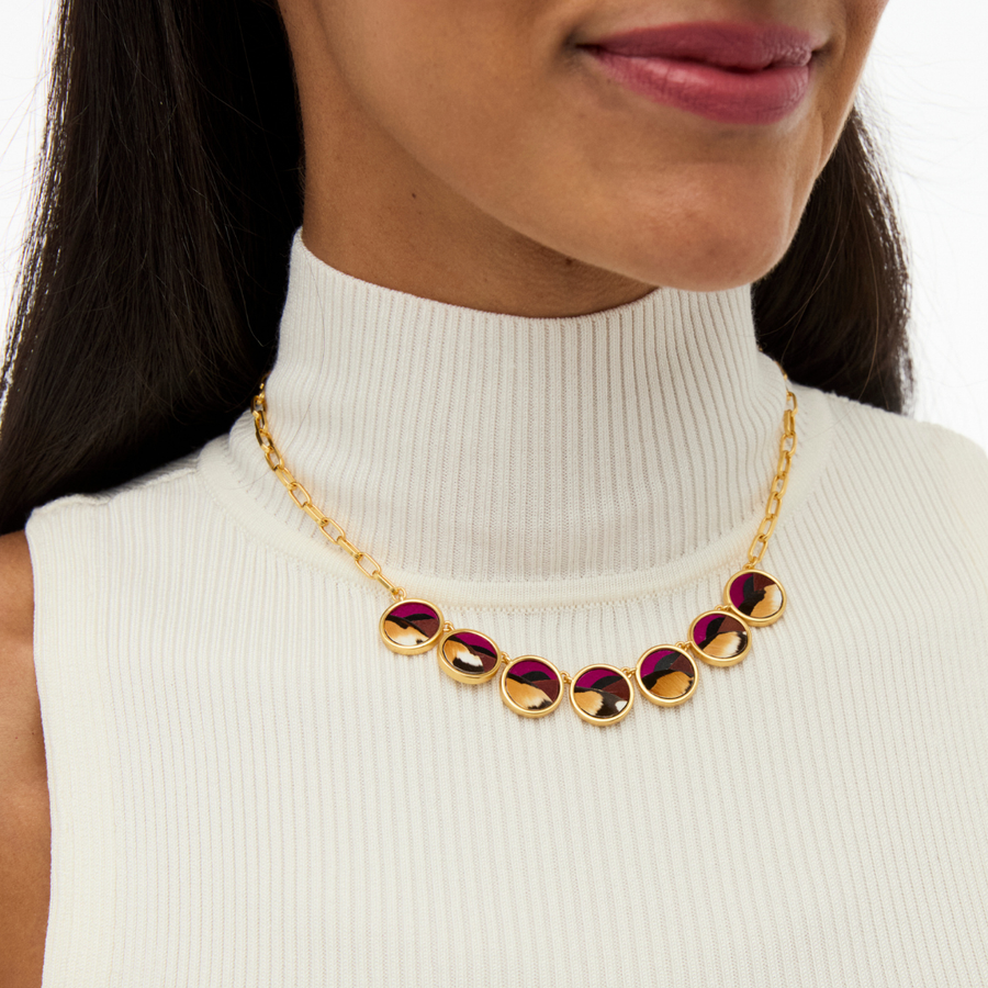 Ella Multi-Bezel Necklace