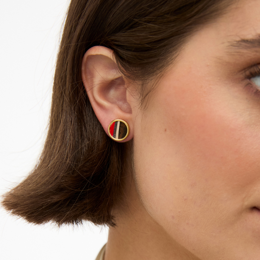 Hazel Bezel Jacket Earring