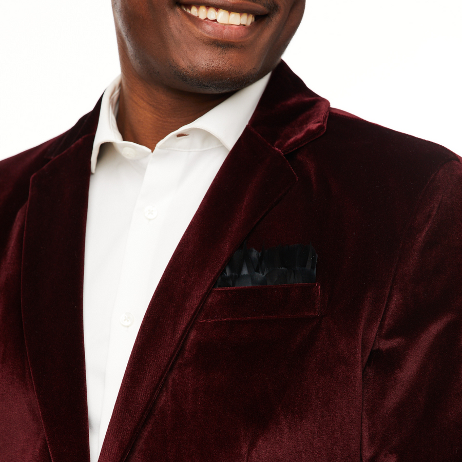 Obsidian Pocket Square