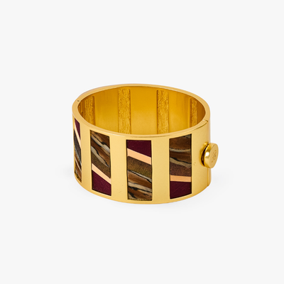 Cora Striped Hinge Cuff