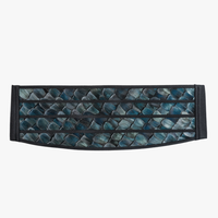 Navy Cummerbund with Blue Pheasant Feathers | Brackish