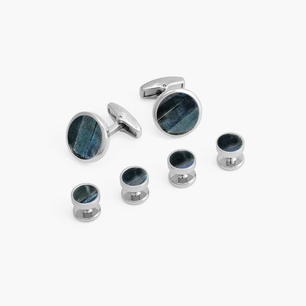 Sapelo Cufflink & Studs Set