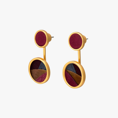 Alicia Bezel Jacket Earring