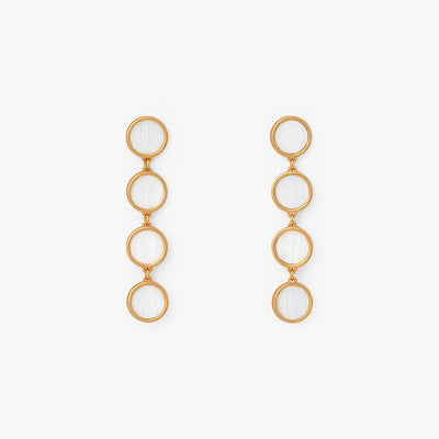Amy Multi-Bezel Drop Earring