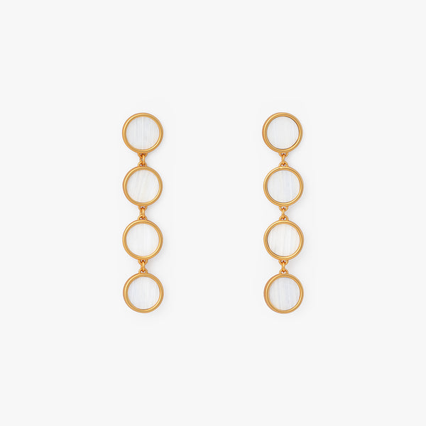 Amy Multi-Bezel Drop Earring