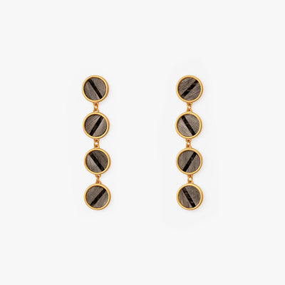 Harper Multi Bezel Drop Earring
