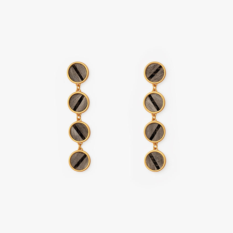 Harper Multi Bezel Drop Earring