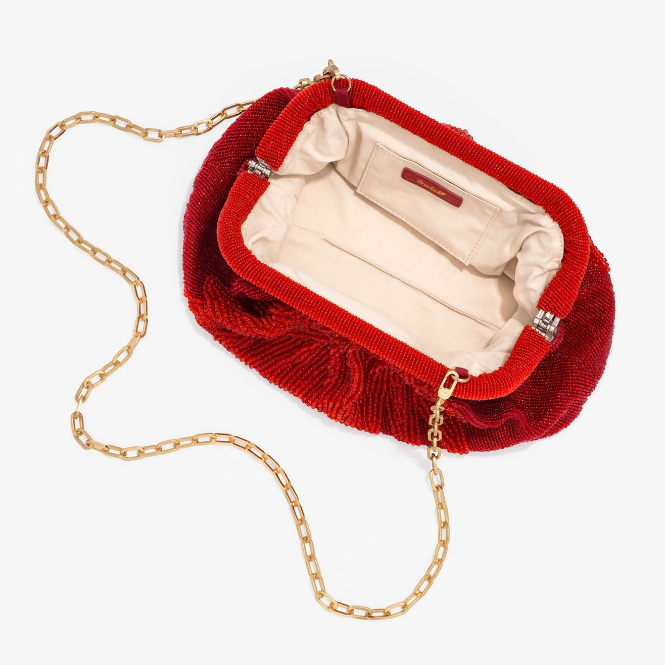Le Jardin Handbag | Red Beaded Bag | Acrylic Chain Le Jardin Handbag | Red Beaded Bag | Acrylic Chain