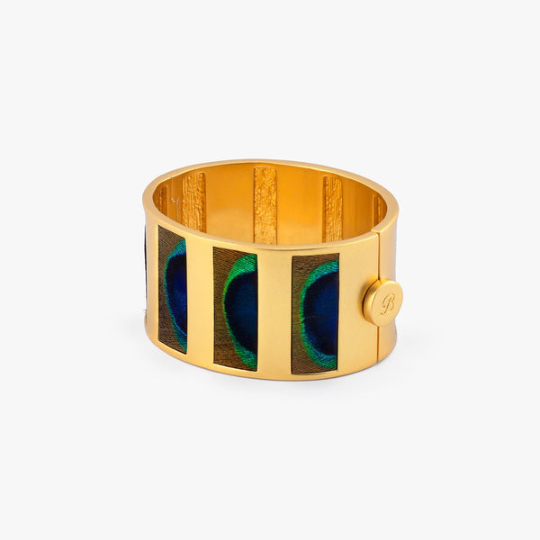 Natalie Striped Hinge Cuff