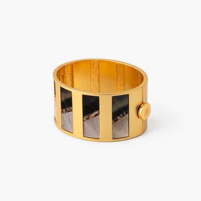 Nia Striped Hinge Cuff