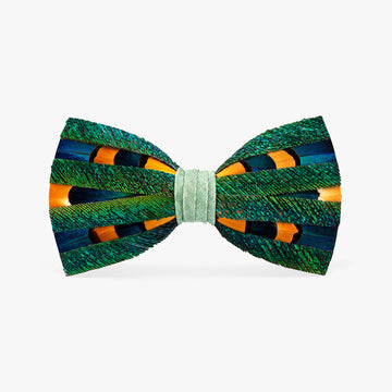 Brackish Nomad Peacock and Pheasant Feather Bow Tie ☆ The Sporting Shoppe ☆  Richmond, Rhode Island