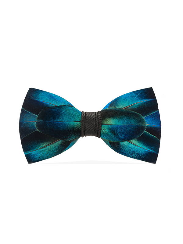 peacock bow tie