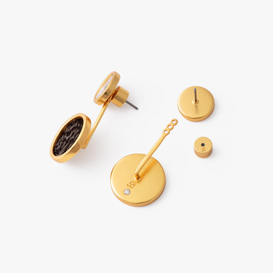 Riley Bezel Jacket Earring