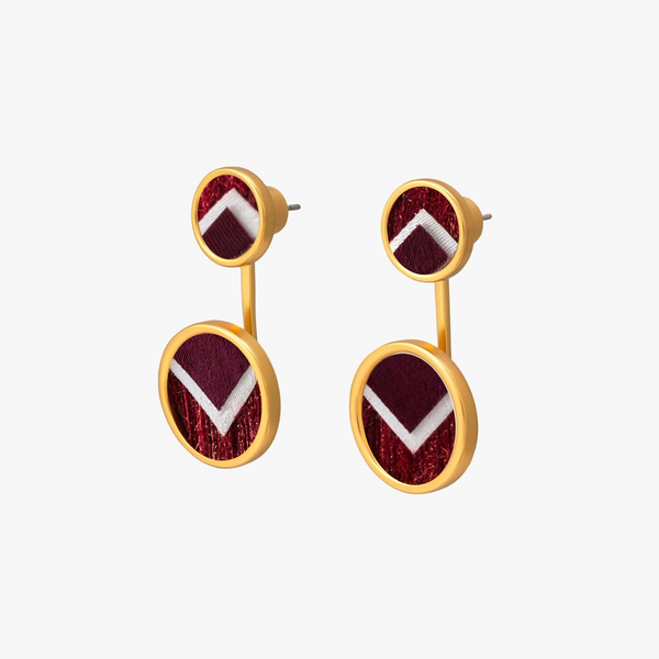 Roll Tide Bezel Jacket Earring