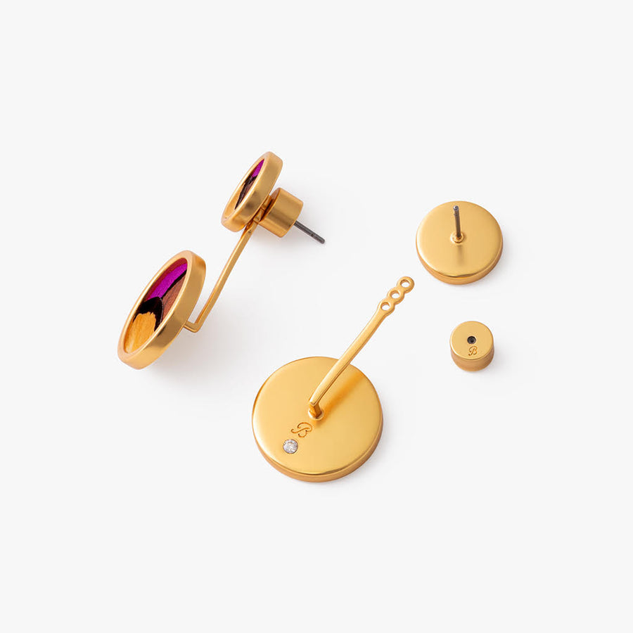 Sophia Bezel Jacket Earring