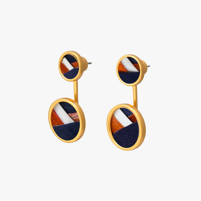 War Eagle Bezel Jacket Earring