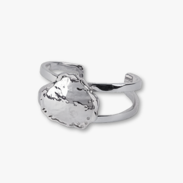 Wraggborough Rhodium Plated Cuff