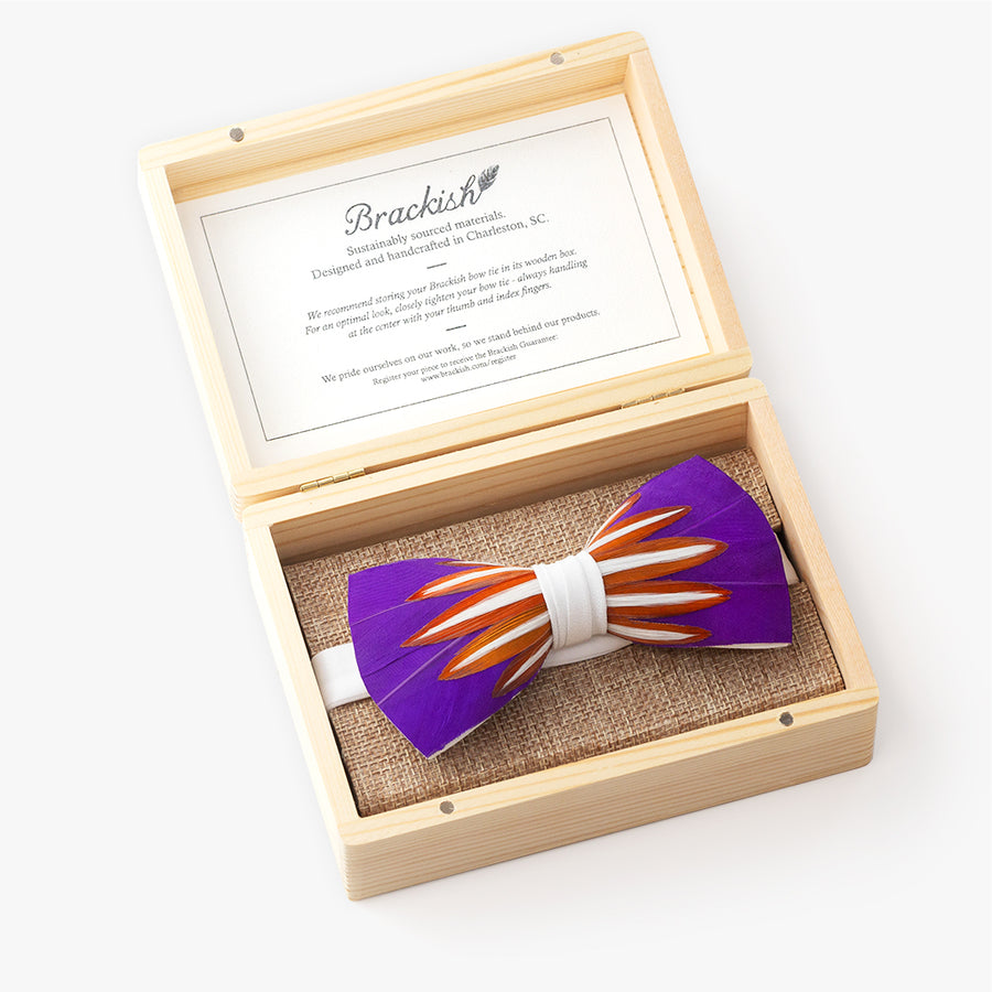 Let your personality shine through when choosing your look for #prom2022!  Add a feather bow tie by Brackish Bow Ties for a one-of-a-kind…