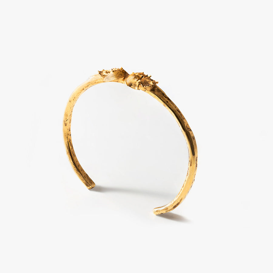 Horseshoe Crab Jewelry, Crab Bracelet - 18K Gold