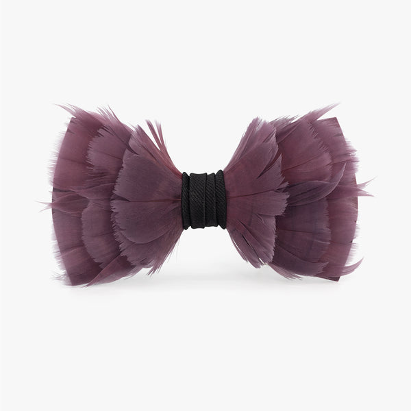 Wanderer  Lavender Feather Bow Tie